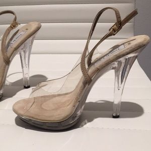 Cinderella’s clear crystal shoes